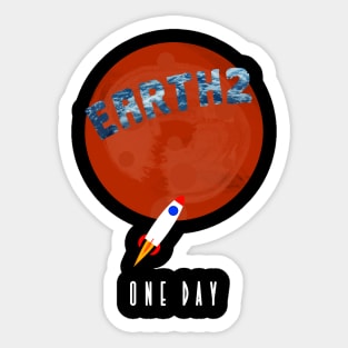 Earth2 Mars ONE DAY Sticker